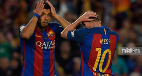 الإصابة تبعد سواريز عن برشلونة في نهائي الكأس